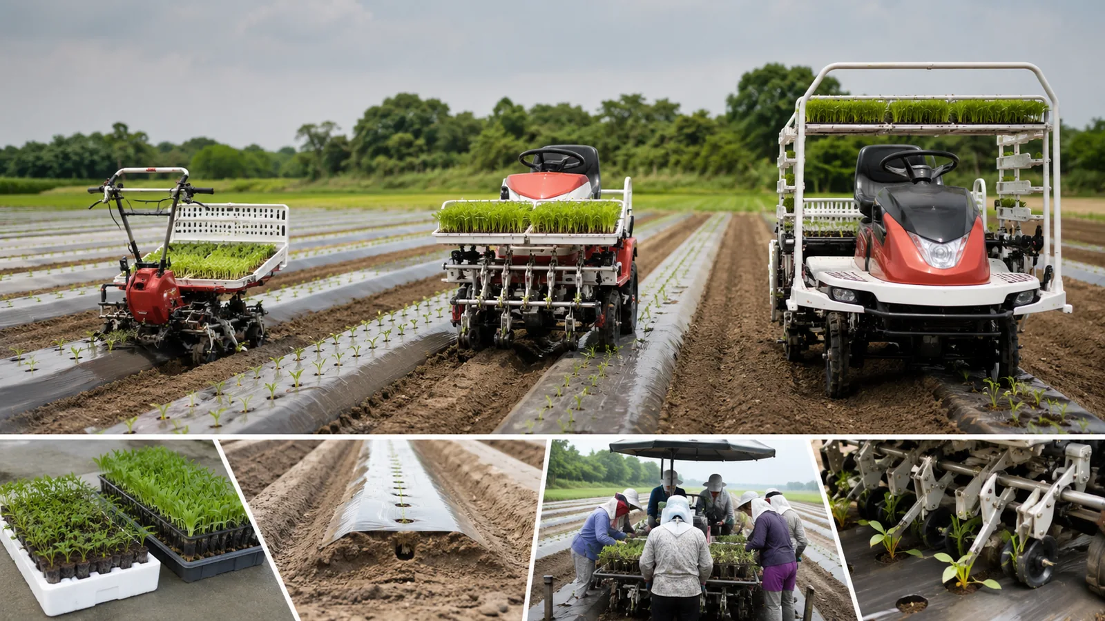 野菜移植機 比較｜苗・畝・人数で選ぶ4方式