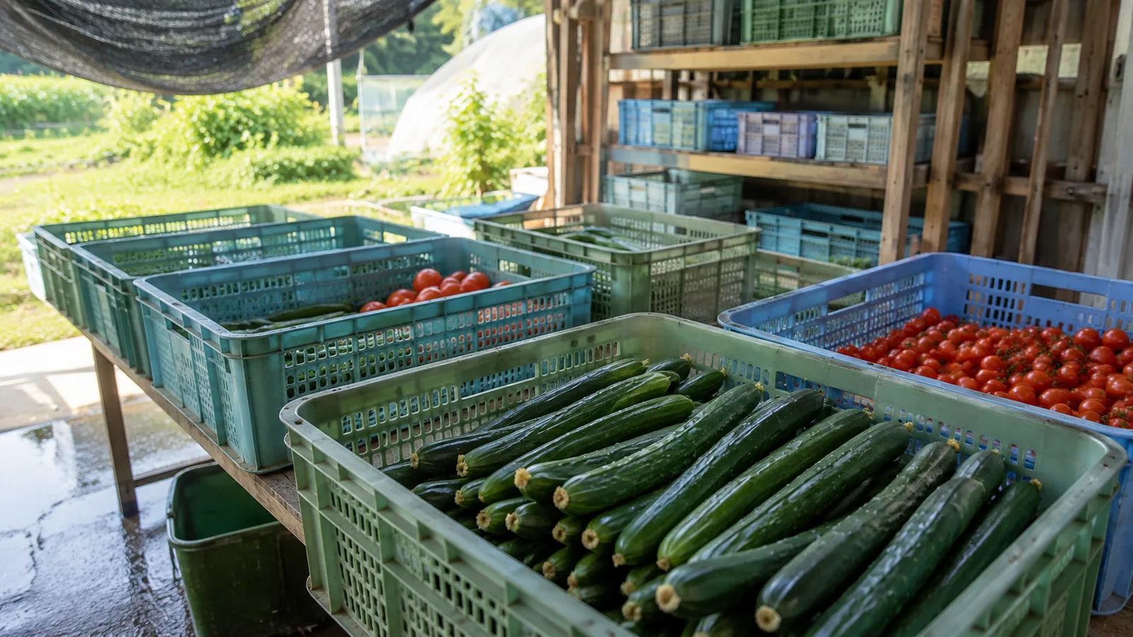 直売所 衛生管理｜受入・保留・引下げを迷わない夏野菜の搬入手順