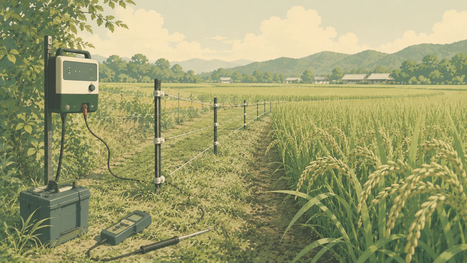 電気柵 点検｜収穫前は入口・末端・分岐の電圧差で補修順を決める